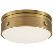 Visual Comfort Signature - TOB 4062HAB-WG - LED Flush Mount - Hicks - Hand-Rubbed Antique Brass