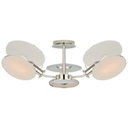 Visual Comfort Signature - TOB 4290PN-L - Three Light Semi-Flush Mount - Osiris - Polished Nickel