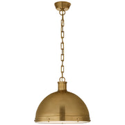 Visual Comfort Signature - TOB 5071HAB - Two Light Pendant - Hicks - Hand-Rubbed Antique Brass