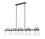Z-Lite - 471-10L-MB - Ten Light Linear Chandelier - Delaney - Matte Black