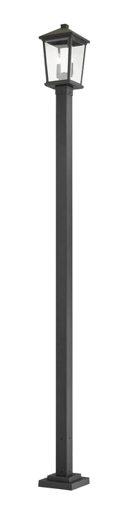 Z-Lite - 568PHBS-536P-BK - Two Light Outdoor Post Mount - Beacon - Black