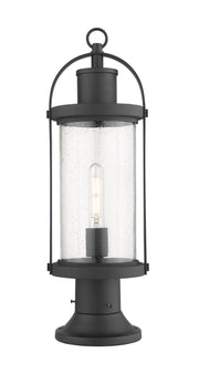 Z-Lite - 569PHM-553PM-BK - One Light Outdoor Pier Mount - Roundhouse - Black