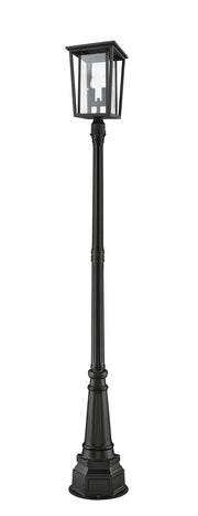 Z-Lite - 571PHBR-564P-BK - Two Light Outdoor Post Mount - Seoul - Black