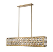 Z-Lite - 6010-42HB - Seven Light Linear Chandelier - Dealey - Heirloom Brass