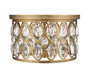 Z-Lite - 6010F15HB - Four Light Flush Mount - Dealey - Heirloom Brass