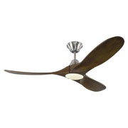 Visual Comfort Fan - 3MAVR52BSD - 52"Ceiling Fan - Maverick - Brushed Steel
