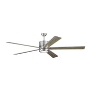 Generation Lighting - 5VMR72BSD - 72" Ceiling Fan - Vision - Brushed Steel