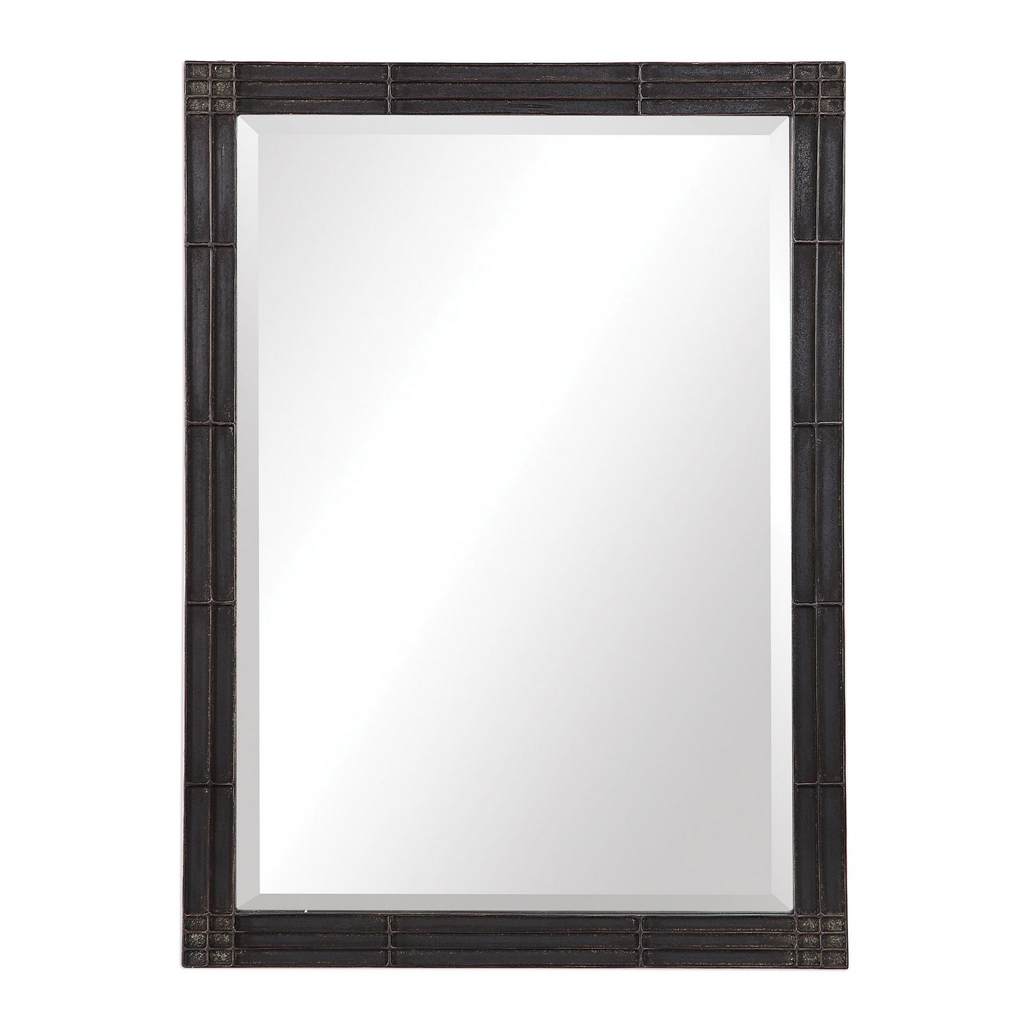 Uttermost - 09485 - Mirror - Gower - Rustic Aged Black