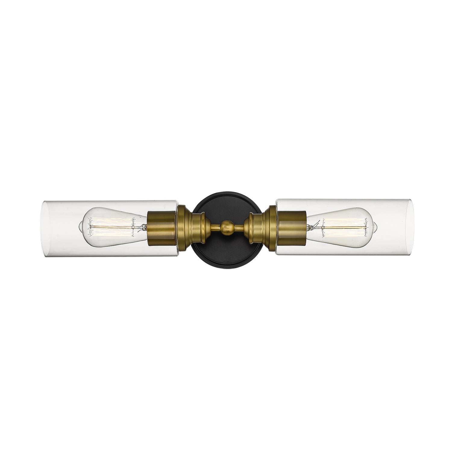 Millennium - 2412-MB/HBZ - Two Light Vanity - Matte Black/Heirloom Bronze