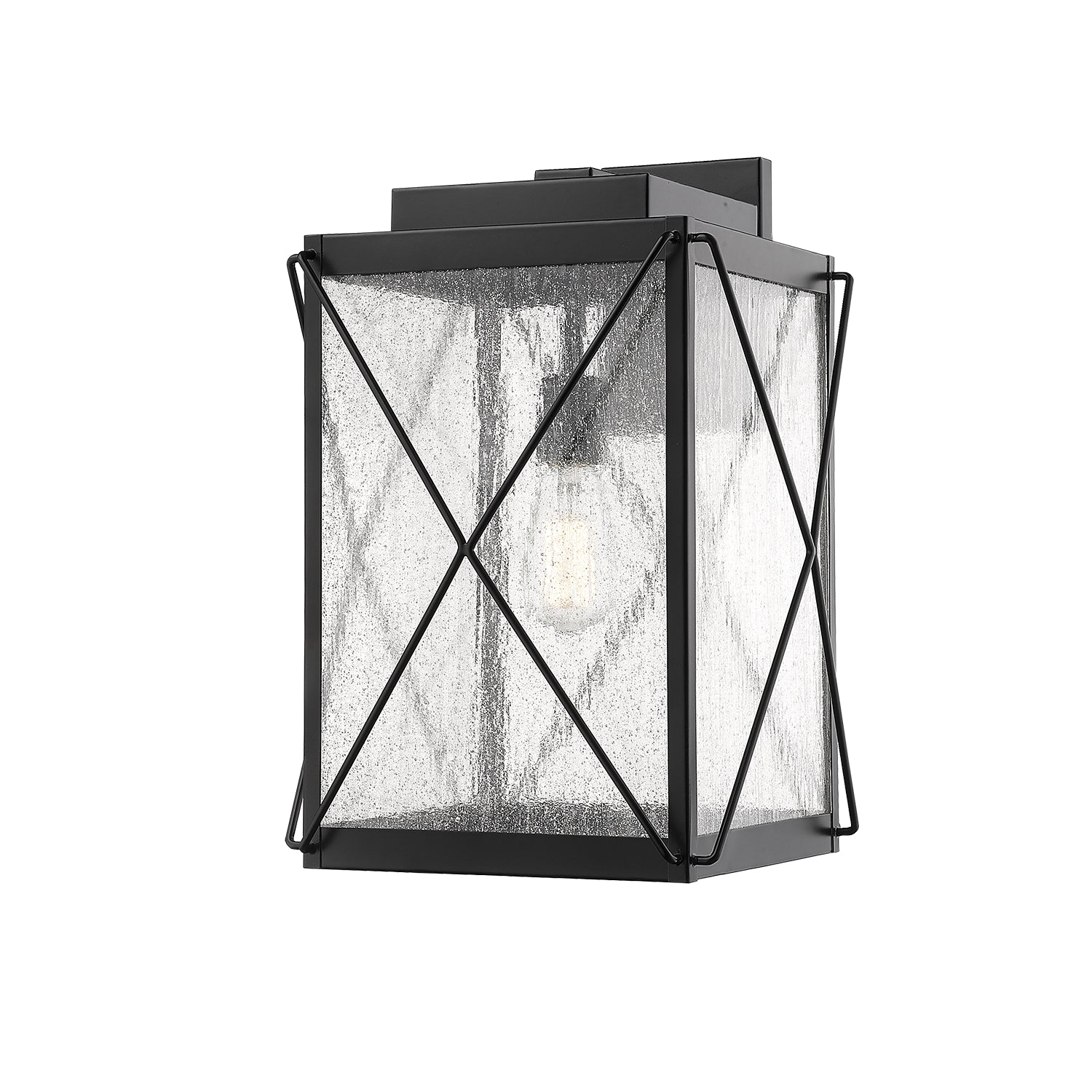 Millennium - 2612-PBK - One Light Outdoor Wall Sconce - Robinson - Powder Coated Black