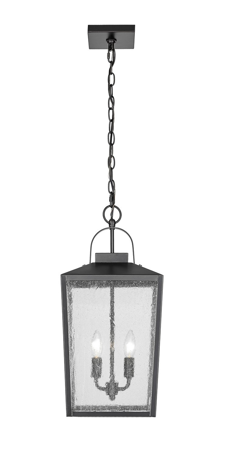Millennium - 42655-PBK - Two Light Outdoor Hanging Lantern - Devens - Powder Coated Black