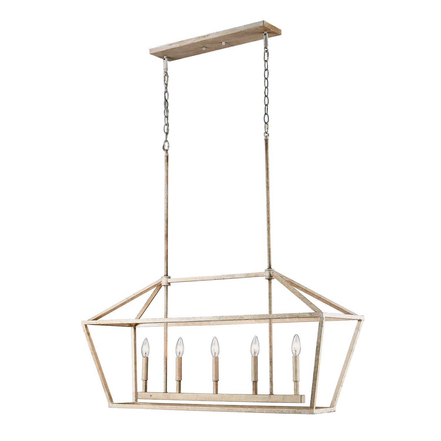 Millennium - 3245-VW - Five Light Chandelier - Vintage White