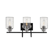 Millennium - 3513-MB/BN - Three Light Vanity - Clifton - Matte Black/Brushed Nickel