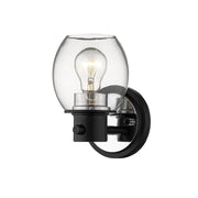 Millennium - 3551-MB/PN - One Light Wall Sconce - Matte Black/Polished Nickel