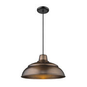 Millennium - RWHC17-NC - One Light Pendant - R Series - Natural Copper