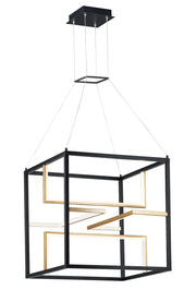 ET2 - E21226-BKGLD - LED Pendant - Chamber - Black / Gold