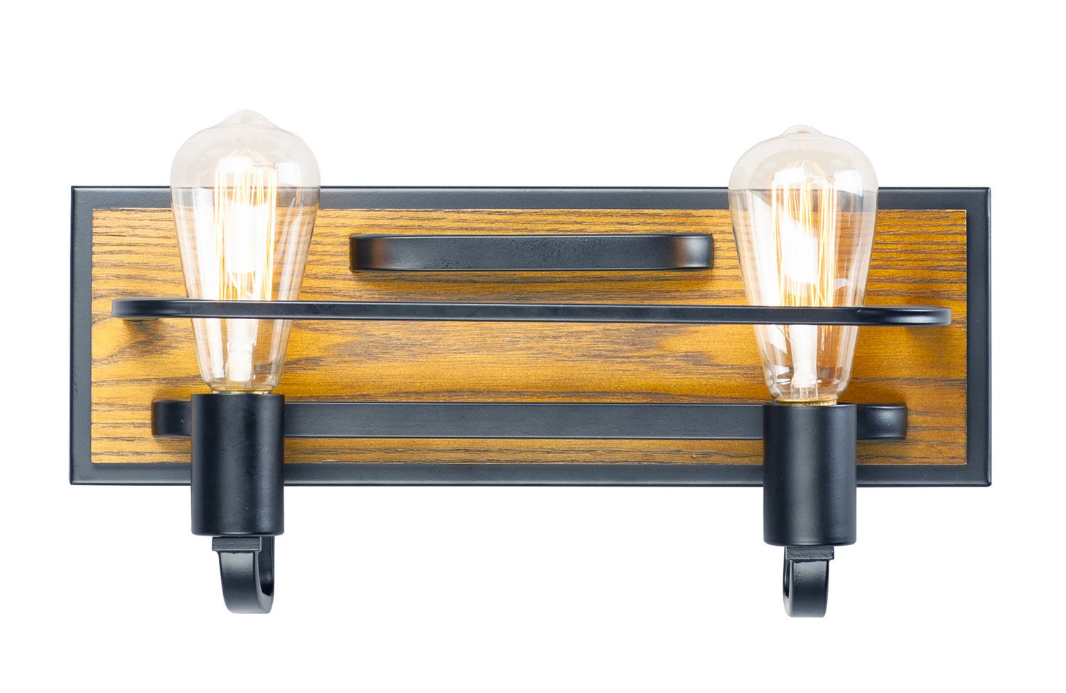 Maxim - 10302BKASB - Two Light Bath Vanity - Black Forest - Black / Ashbury