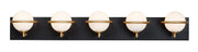Maxim - 21605SWBKGLD - LED Bath Vanity - Revolve - Black / Gold