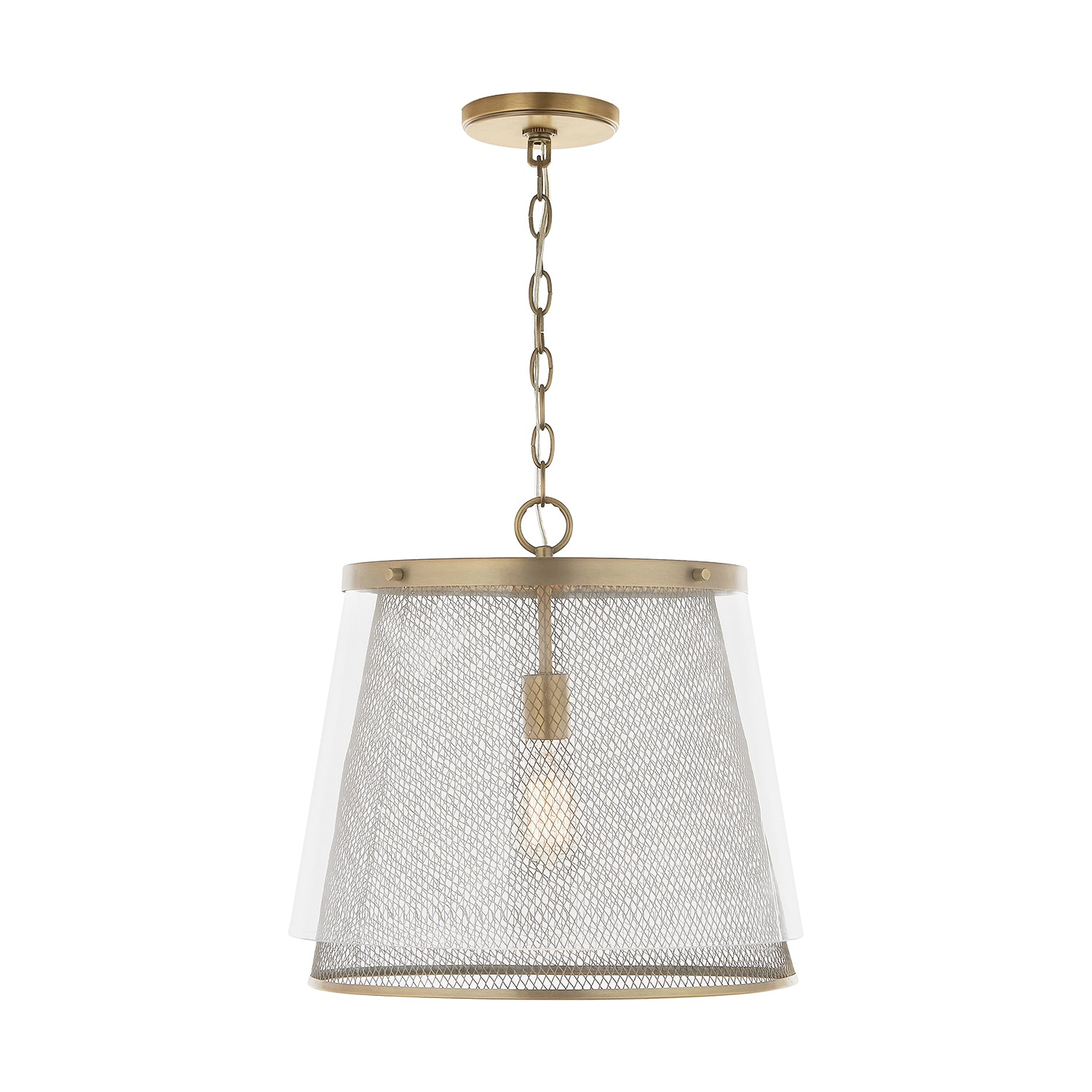 Capital Lighting - 332312AD - One Light Pendant - Abbott - Aged Brass