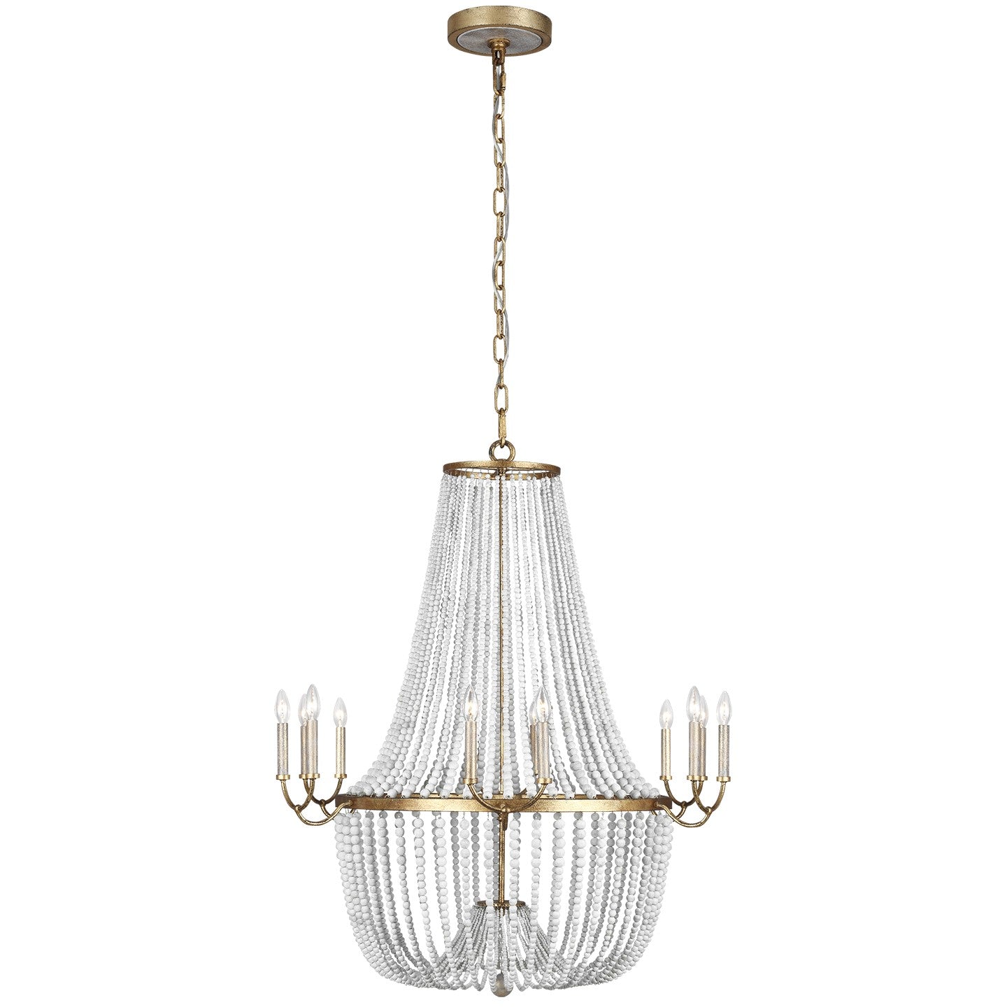 Generation Lighting - F3281/12ADB - 12 Light Chandelier - Marielle - Antique Gild