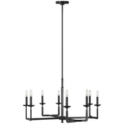 Generation Lighting - F3291/8AI - Eight Light Chandelier - Ansley - Aged Iron
