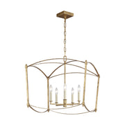 Visual Comfort Studio - F3325/5ADB - Five Light Lantern - Thayer - Antique Gild
