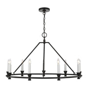 Visual Comfort Studio - CC1179AI - Nine Light Chandelier - Keystone - Aged Iron