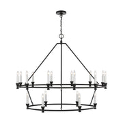 Visual Comfort Studio - CC11818AI - 18 Light Chandelier - Keystone - Aged Iron