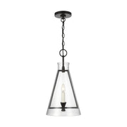 Visual Comfort Studio - CP1081AI - One Light Pendant - Keystone - Aged Iron