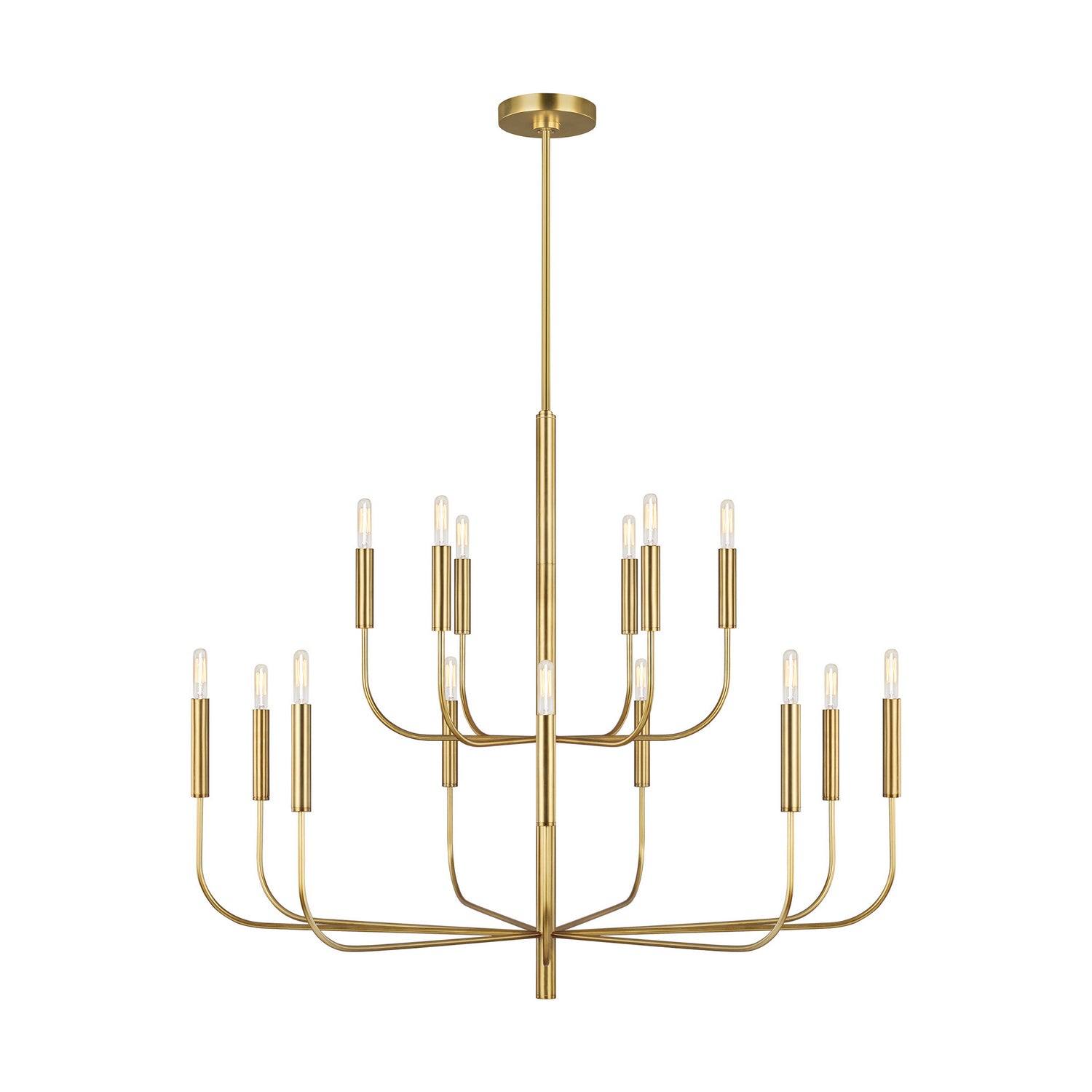 Visual Comfort Studio - EC10015BBS - 15 Light Chandelier - Brianna - Burnished Brass
