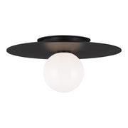 Visual Comfort Studio - KF1011MBK - One Light Flush Mount - Nodes - Midnight Black