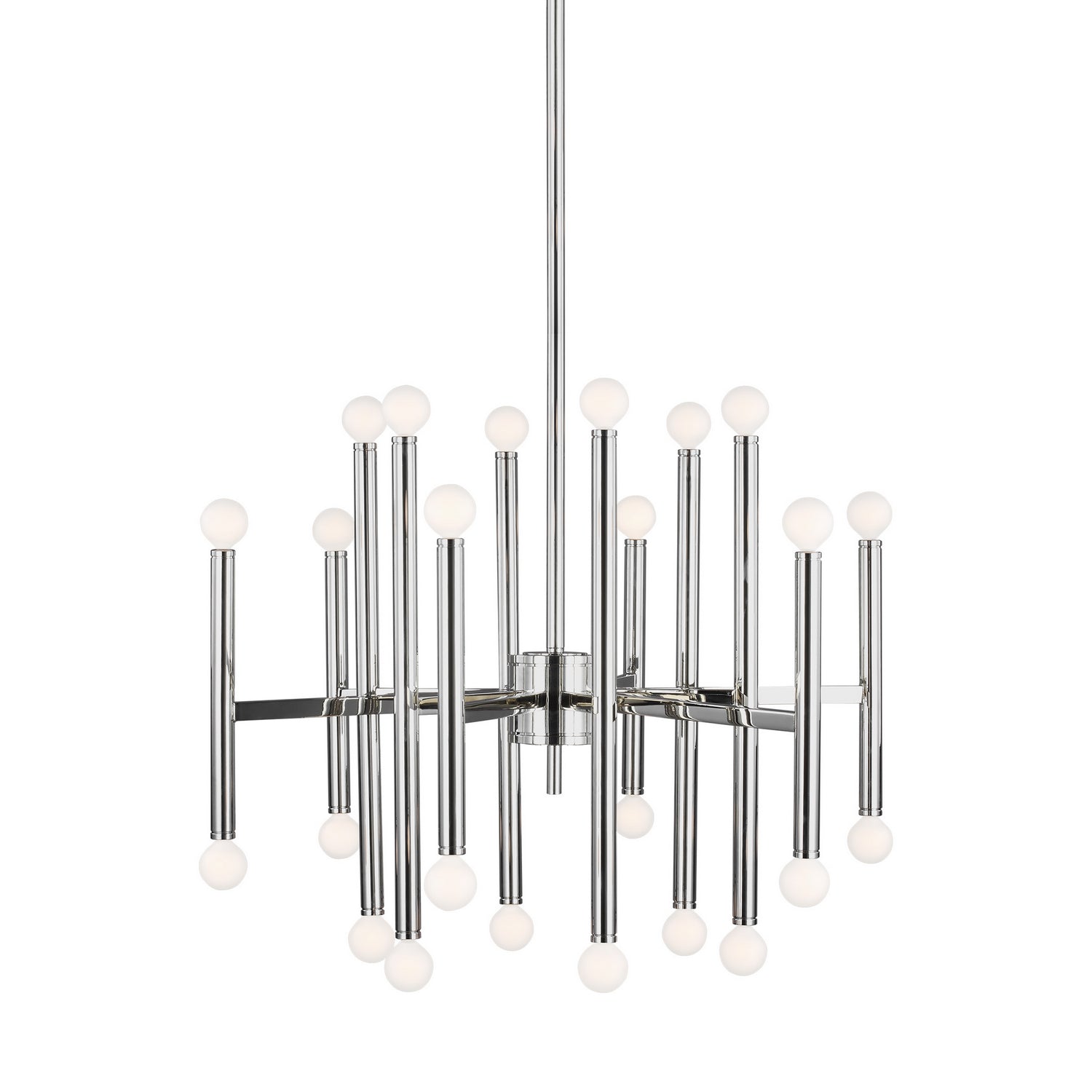 Visual Comfort Studio - TC10624PN - 24 Light Chandelier - Beckham Modern - Polished Nickel