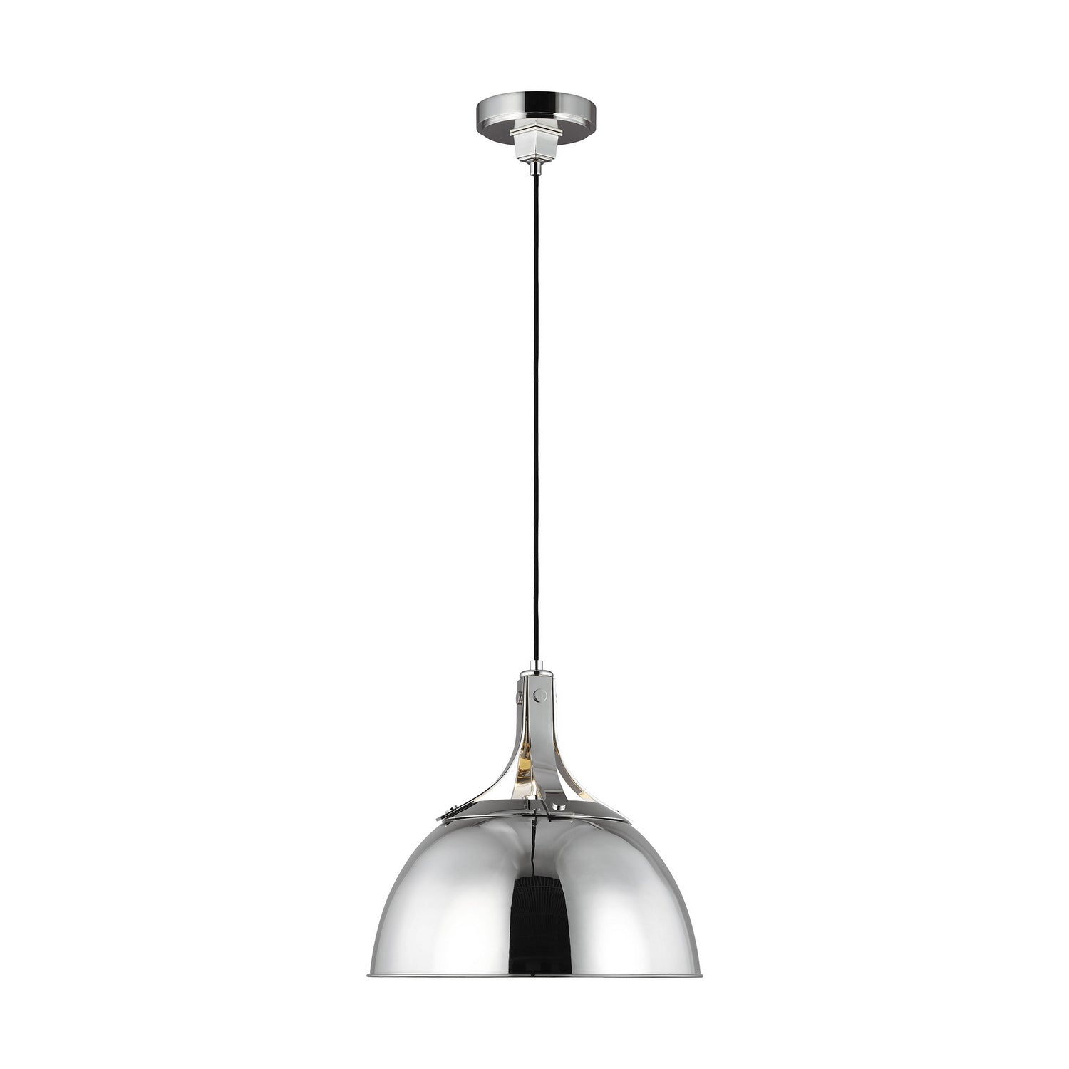 Visual Comfort Studio - TP1061PN - One Light Pendant - Logan - Polished Nickel