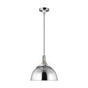 Visual Comfort Studio - TP1061PN - One Light Pendant - Logan - Polished Nickel