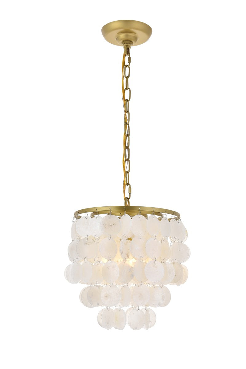 Elegant Lighting - LD5050D10BR - One Light Pendant - Selene - Brass