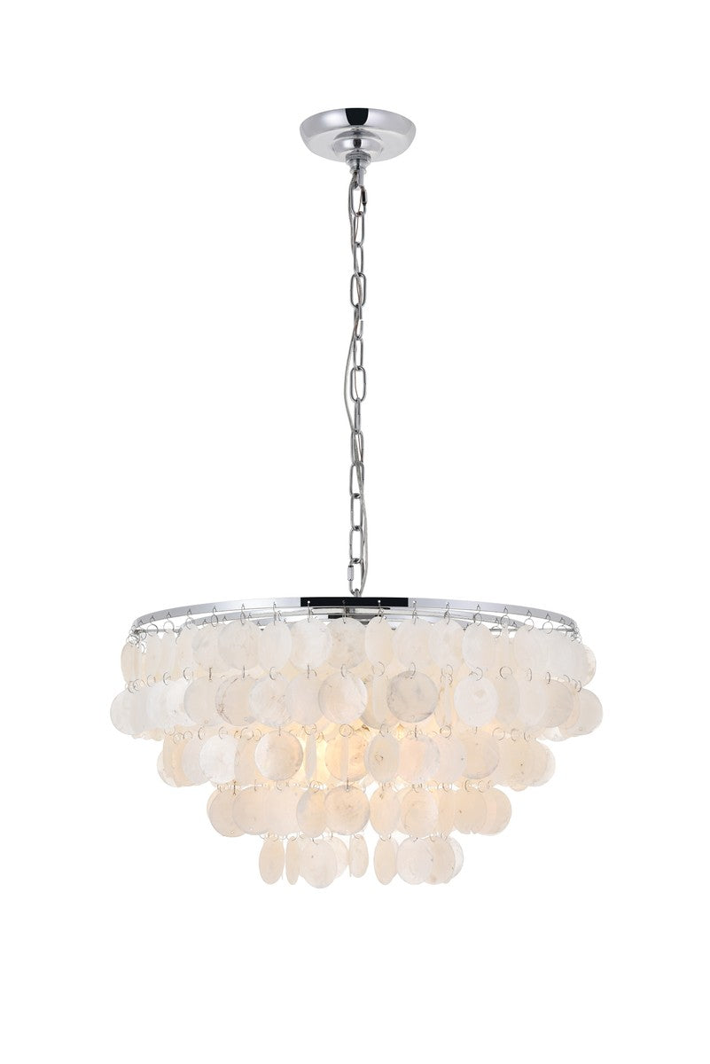 Elegant Lighting - LD5050D20C - Four Light Pendant - Selene - Chrome