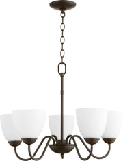 Quorum - 6041-5-86 - Five Light Chandelier - 6041 Chandeliers - Oiled Bronze