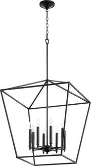 Quorum - 604-8-69 - Eight Light Entry Pendant - Gabriel - Textured Black