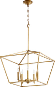 Quorum - 644-5-74 - Five Light Chandelier - Gabriel - Gold Leaf