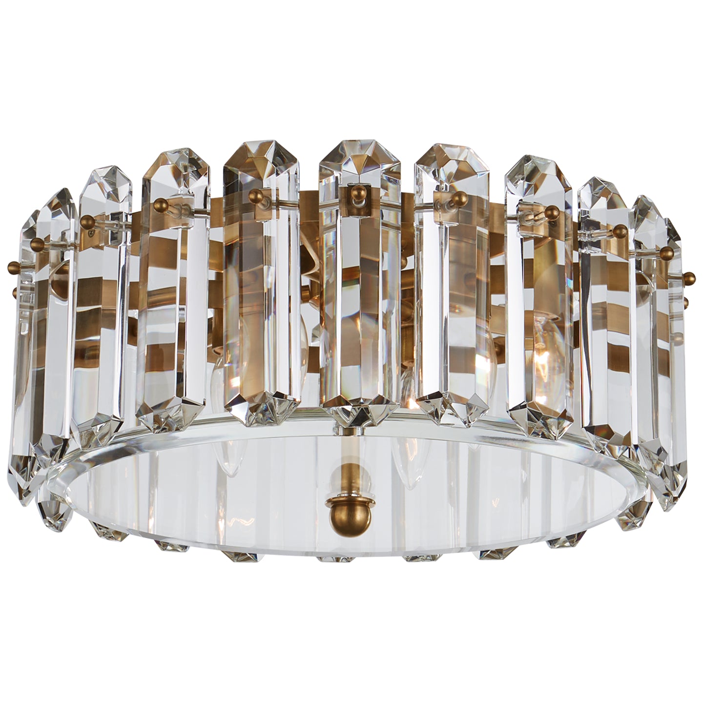 Visual Comfort Signature - ARN 4125HAB - Four Light Flush Mount - Bonnington - Hand-Rubbed Antique Brass