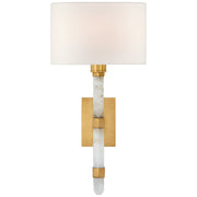 Visual Comfort Signature - SK 2902AB/Q-L - One Light Wall Sconce - Adaline - Antique-Burnished Brass