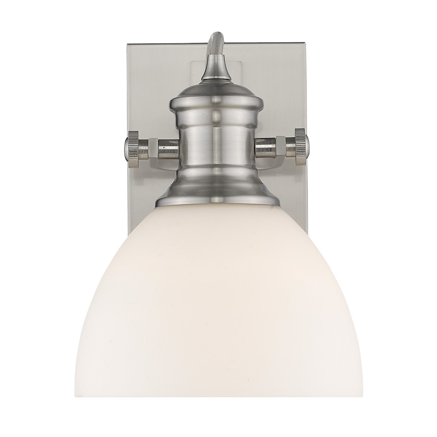 Golden - 3118-BA1 PW-OP - One Light Bath Vanity - Hines - Pewter