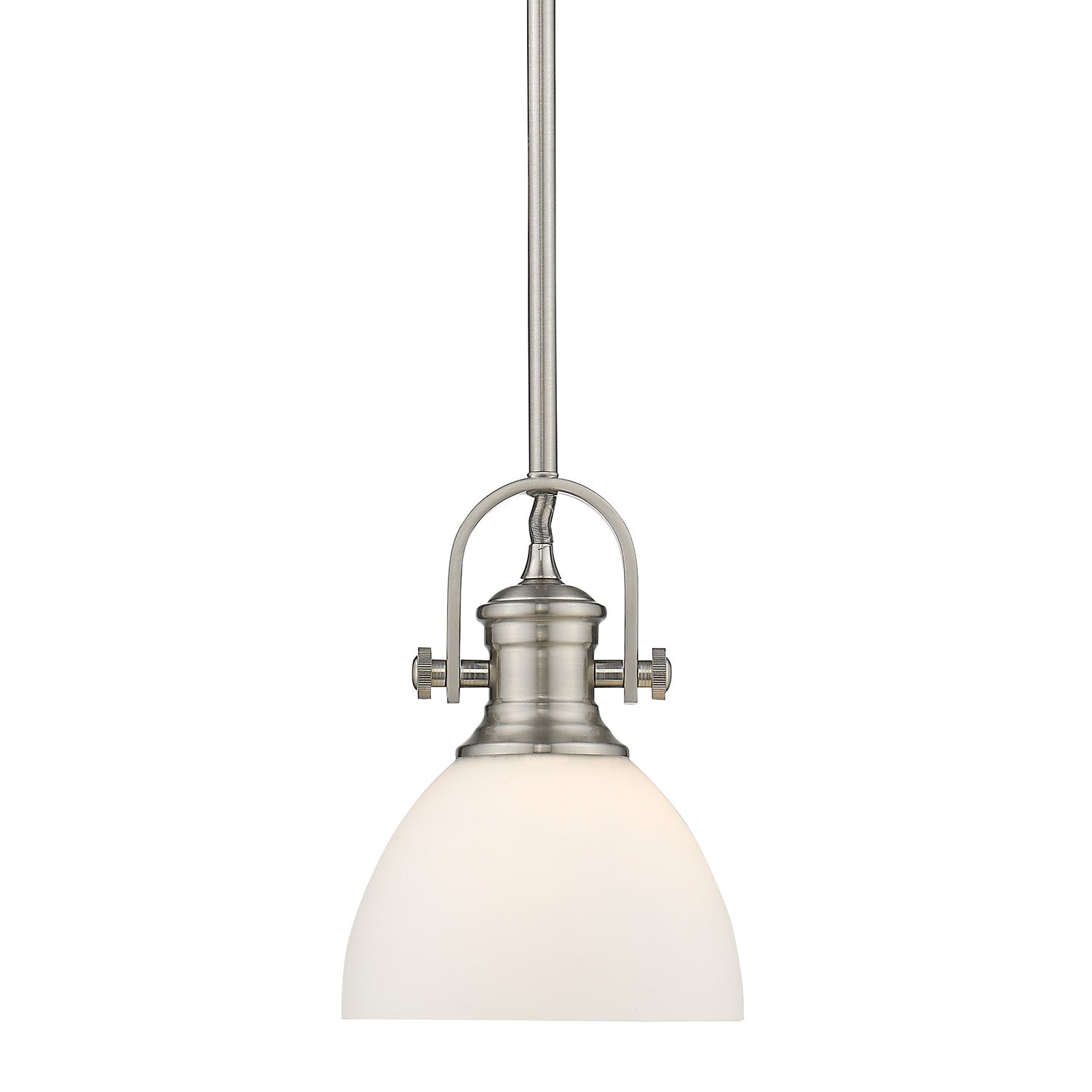 Golden - 3118-M1L PW-OP - One Light Mini Pendant - Hines - Pewter