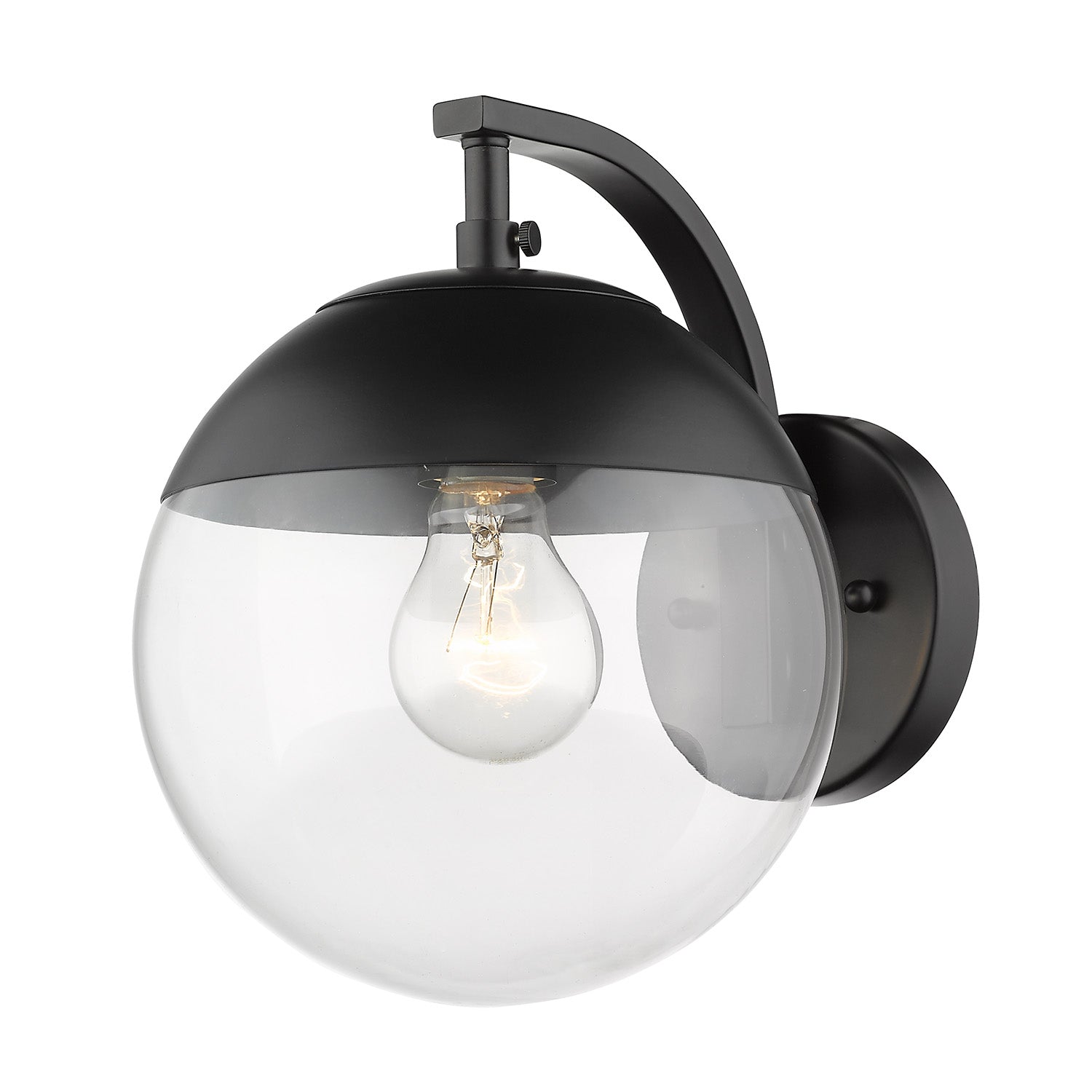 Golden - 3219-1W BLK-BLK - One Light Wall Sconce - Dixon - Matte Black