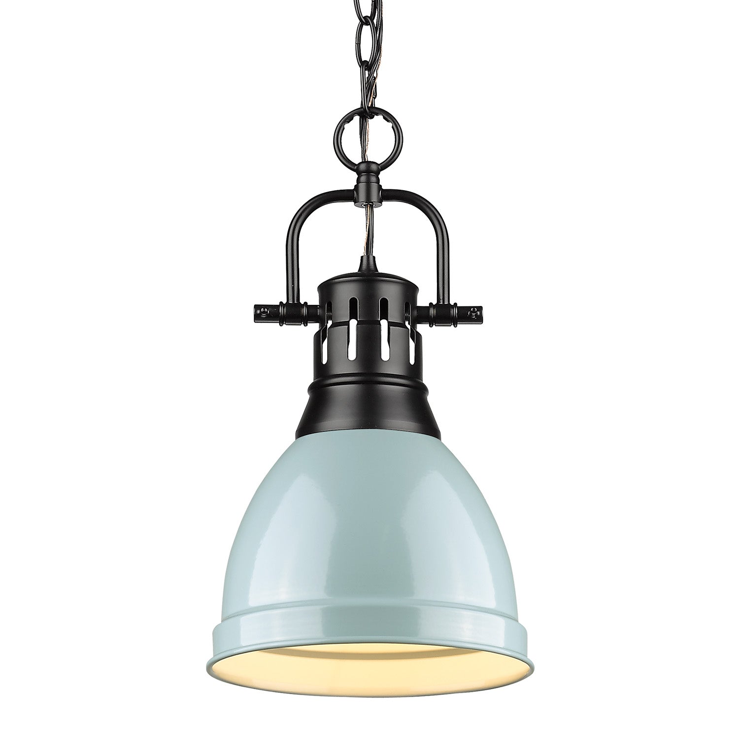 Golden - 3602-S BLK-SF - One Light Pendant - Duncan - Matte Black