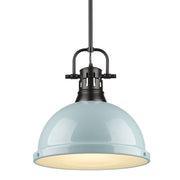 Golden - 3604-L BLK-SF - One Light Pendant - Duncan - Matte Black