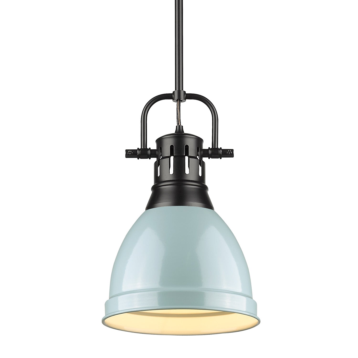 Golden - 3604-S BLK-SF - One Light Pendant - Duncan - Matte Black