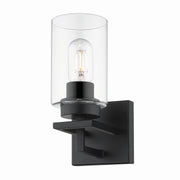 Golden - 6070-BA1 BLK-BLK - One Light Bath Vanity - Tribeca - Matte Black