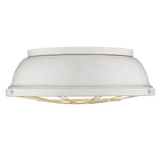 Golden - 7312-FM16 FW - Three Light Flush Mount - Bartlett - French White