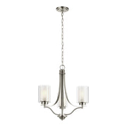 Generation Lighting - 3137303-962 - Three Light Chandelier - Elmwood Park - Brushed Nickel